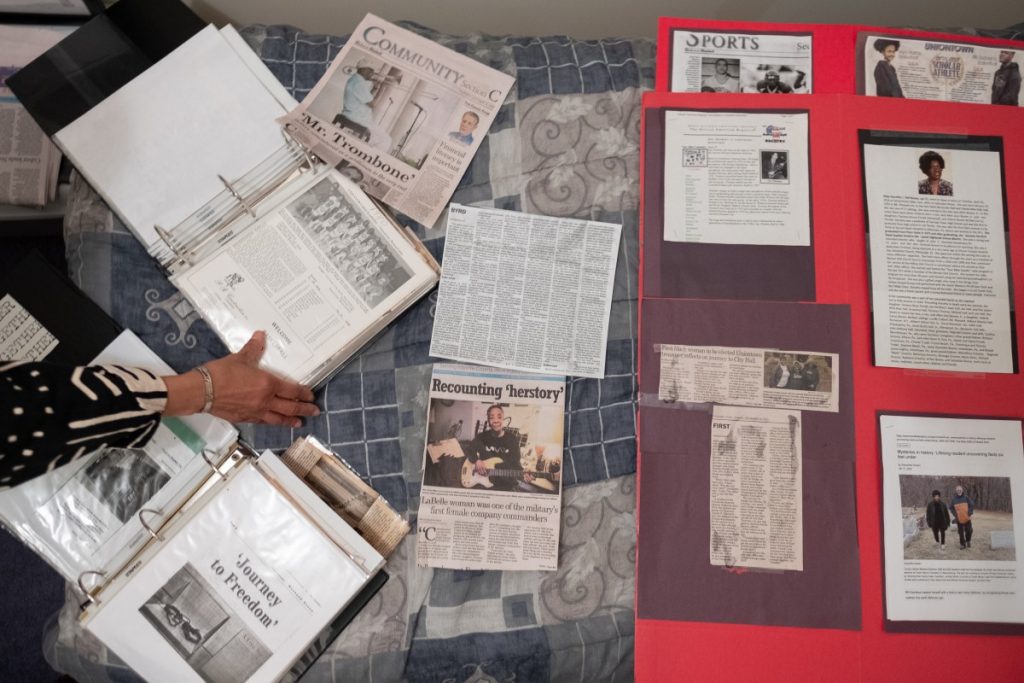 Dr. Norma Thomas has largely compiled her history of the Black community in Uniontown by collecting family "archives," the paper, she says, families keep to tell their own stories. Photo: Justin Hayhurst/100 Days in Appalachia