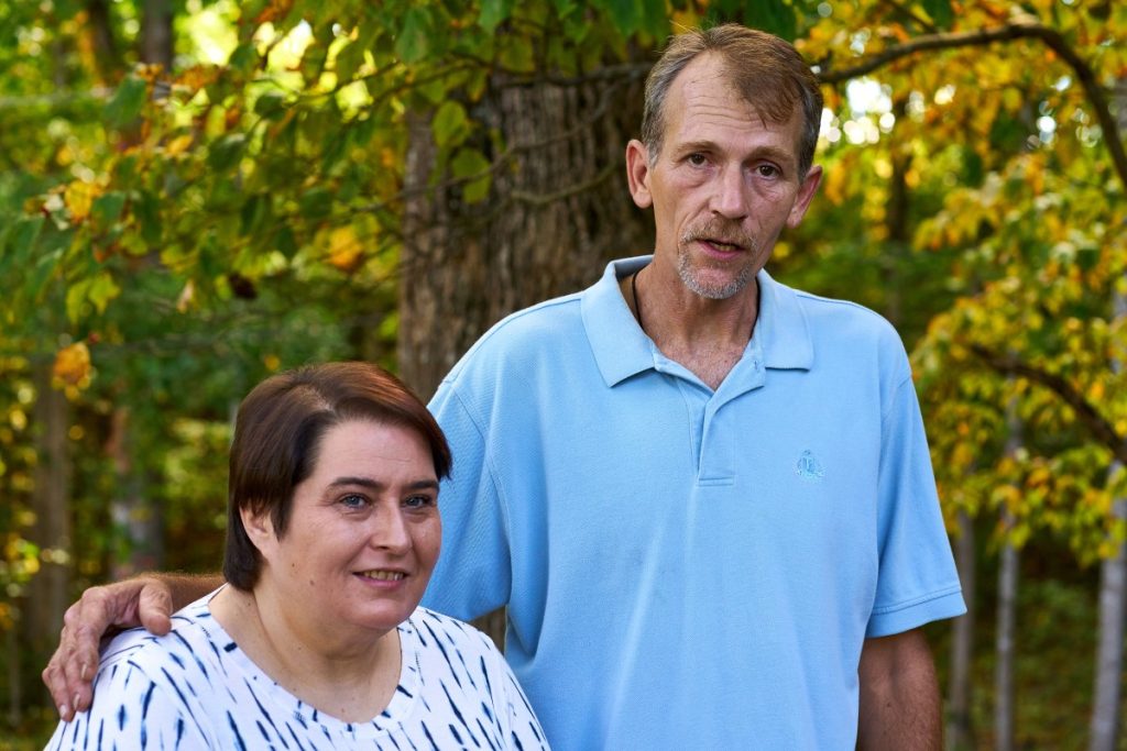Matt Carroll says his wife Samantha is one of the most important members of his circle of support in recovery. The two met early in Carroll's recovery process and he says have rarely spent a day apart in 10 years. Photo: Todd Brase/100 Days in Appalachia